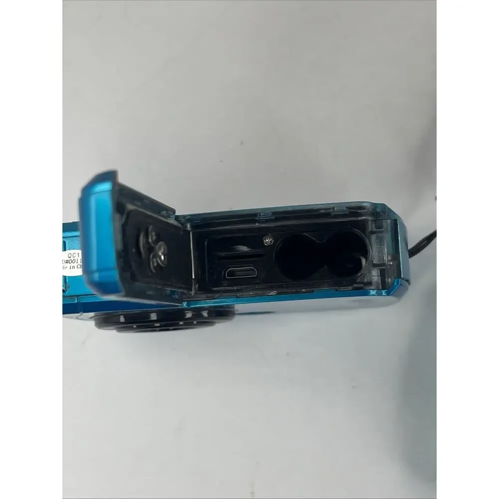 Polaroid iSO48N Waterproof Digital Camera TEAL With Case 16MP - TESTED WORKING